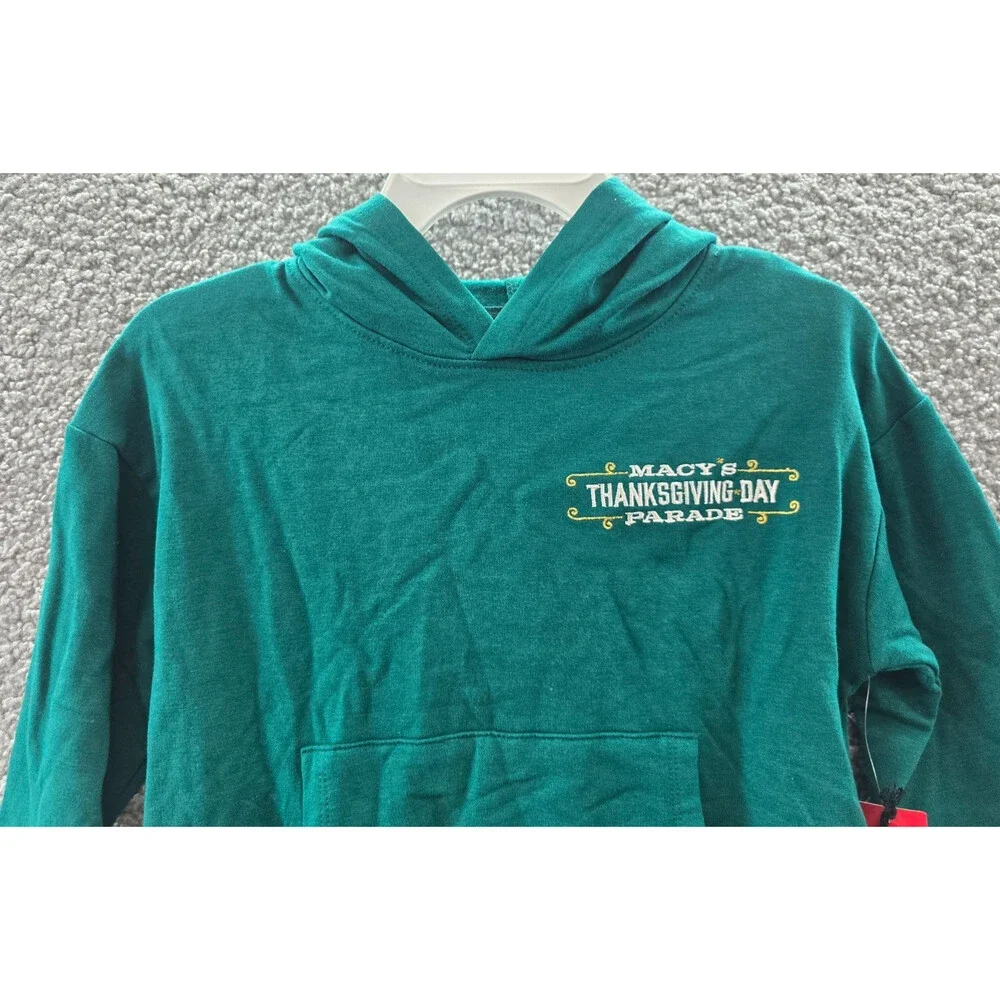 Macy's Thanksgiving Day Parade Sweatshirt Little Girls S 7/8 Aventurine Pullover - Picture 3 of 15